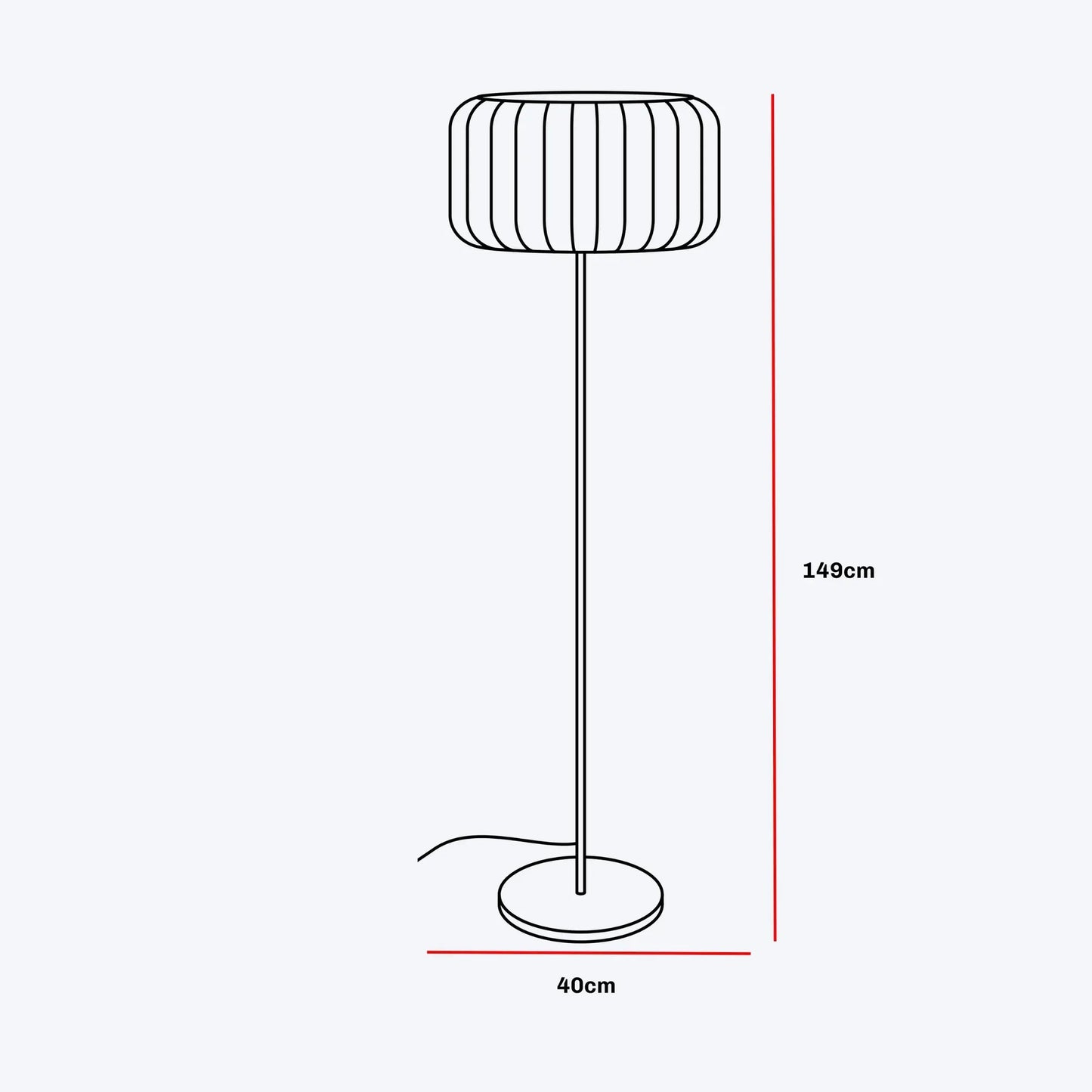 Bird's Nest Rattan Floor Lamp