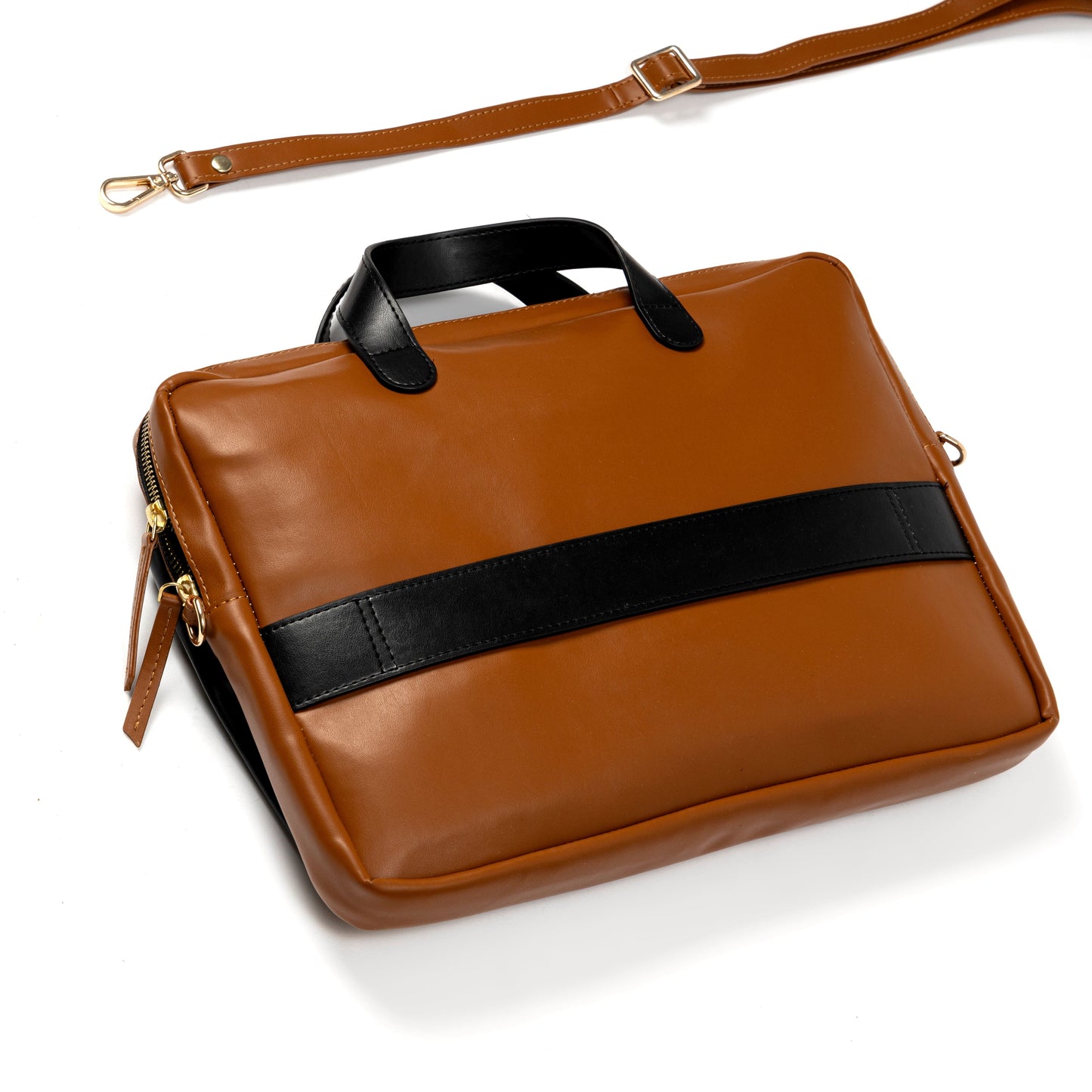 Willow Vegan Leather Laptop Sleeve – Black
