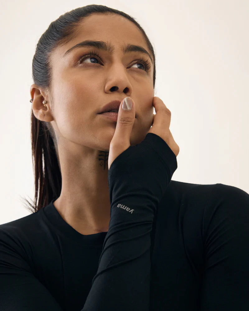 Aero Long Sleeve with Thumb Hole Dusty Fig