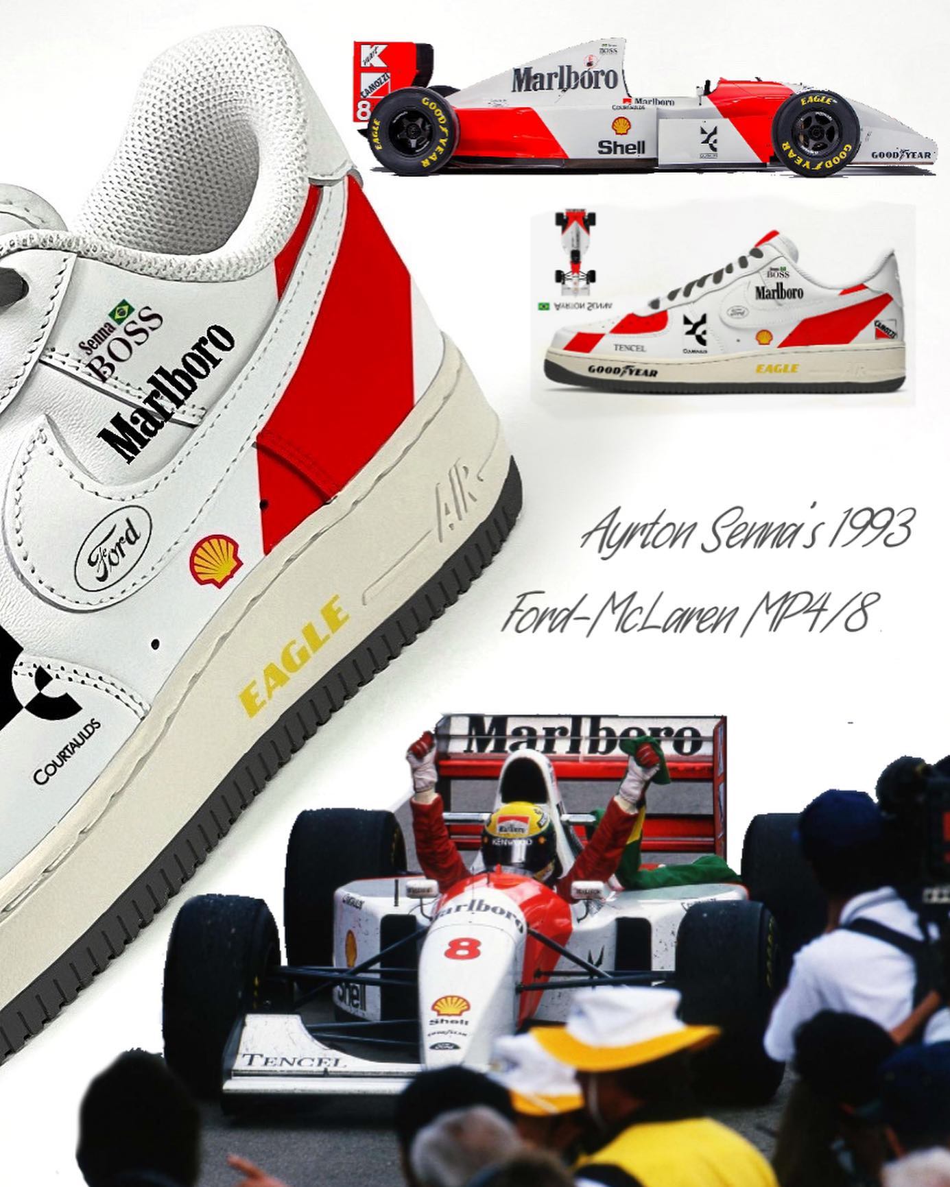 Ayrton Senna x McLaren // Nike Air Force 1