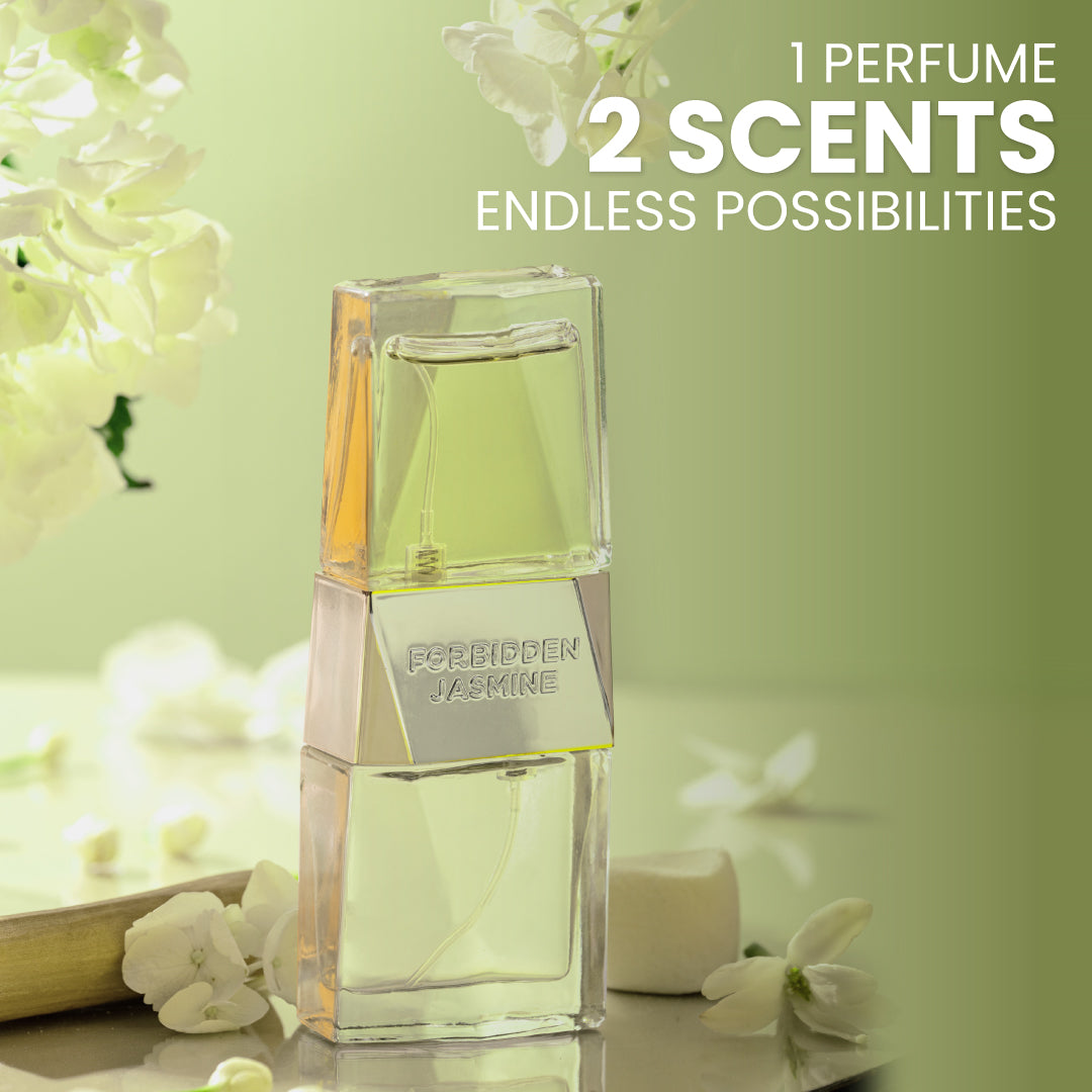Typsy beauty forbidden jasmine dual sided bottle with two distinct scents
