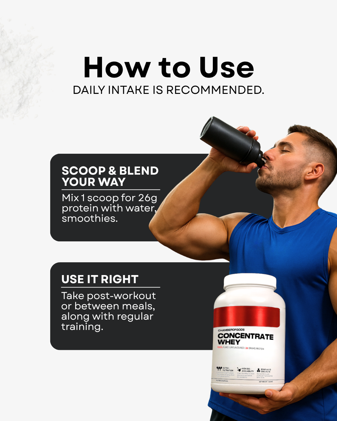 Whey Protein Concentrate – 100% Grass-Fed, No Sweeteners
