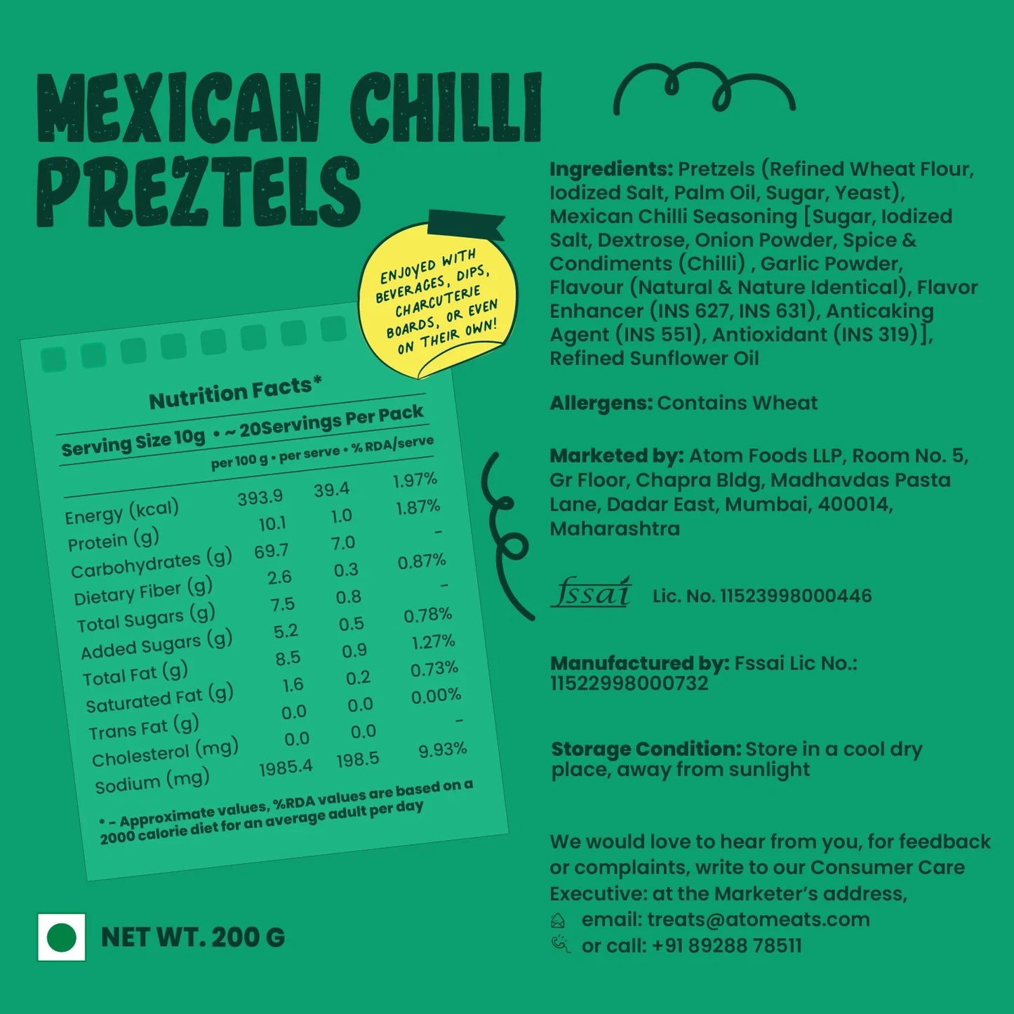Mexican Chilli Pretzels Party Pack