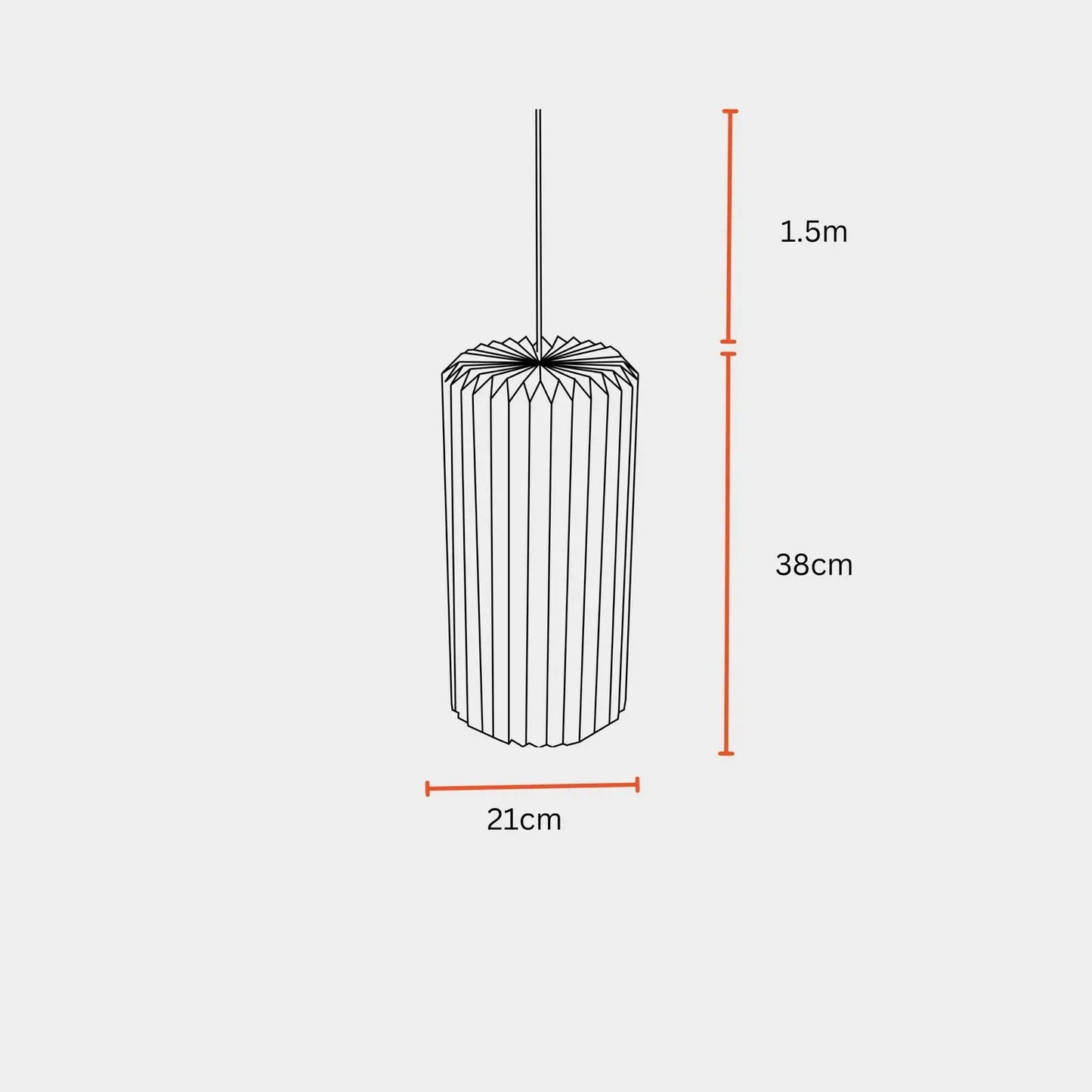 Drum Pendant Marble Print