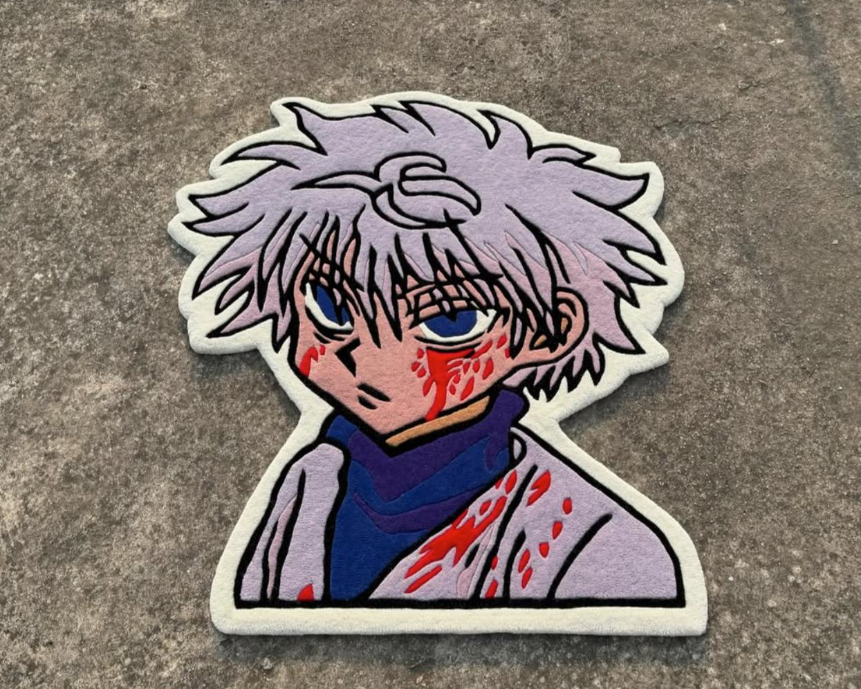 Hunter anime rug for Gen Z room decor
