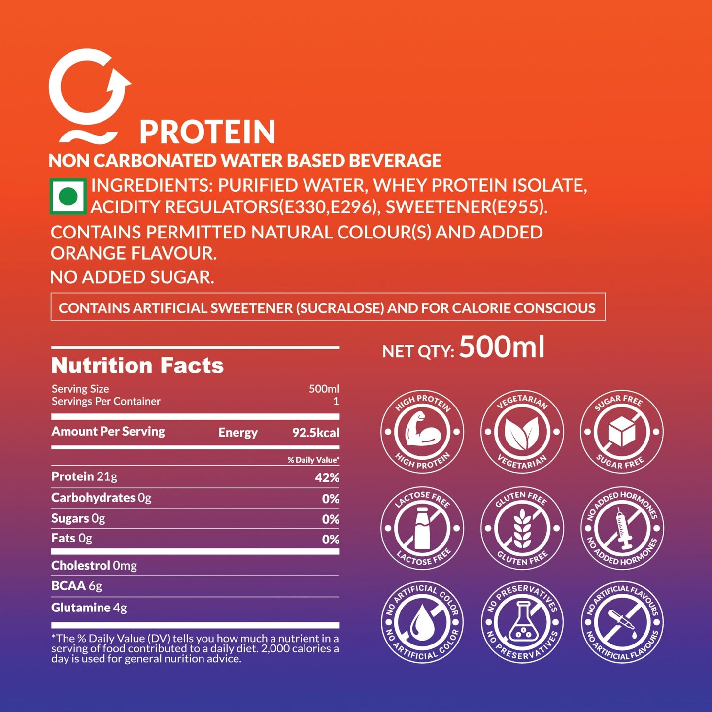 Aquatein PRO Protein Water - 21g Protein - Pack of 6