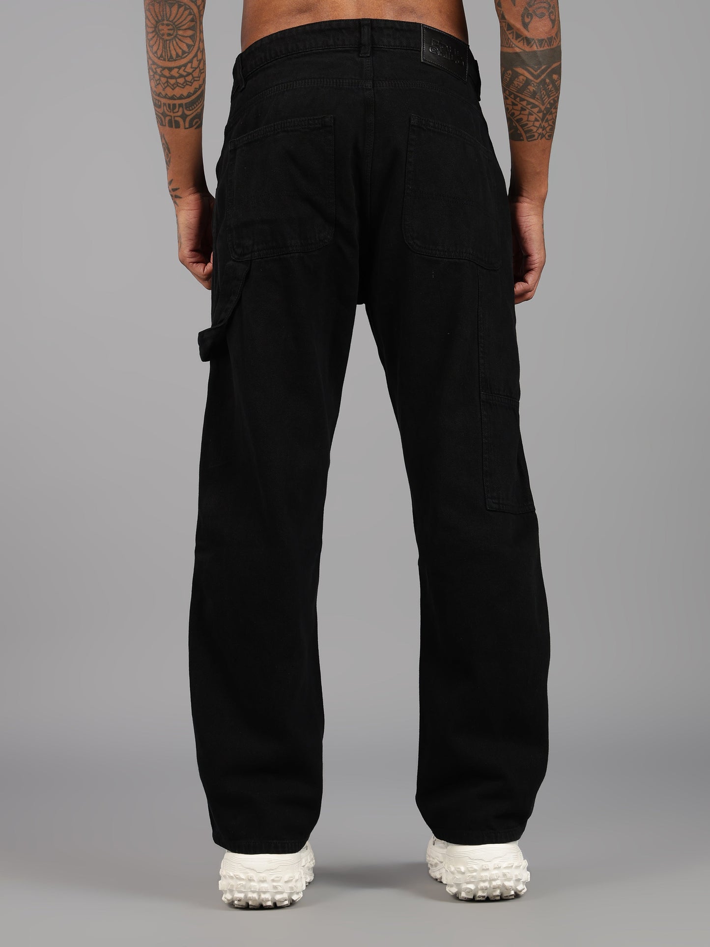 Black Utility Carpenter Jeans