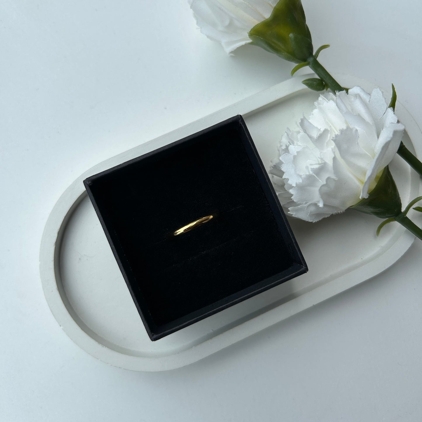 SOLID RING - 18K GOLD-PLATED