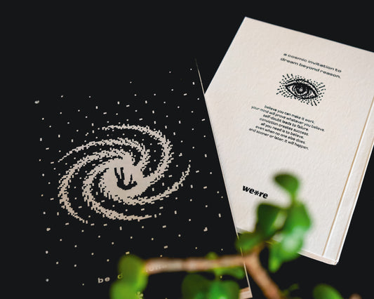 A5 notebook - handmade hemp paper