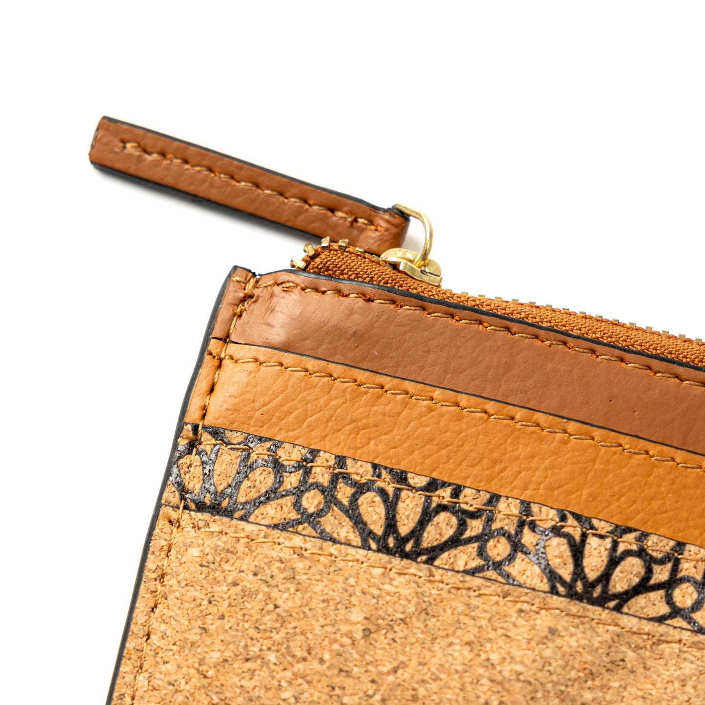 Iris – Tawny Brown Plant Leather Card Holder