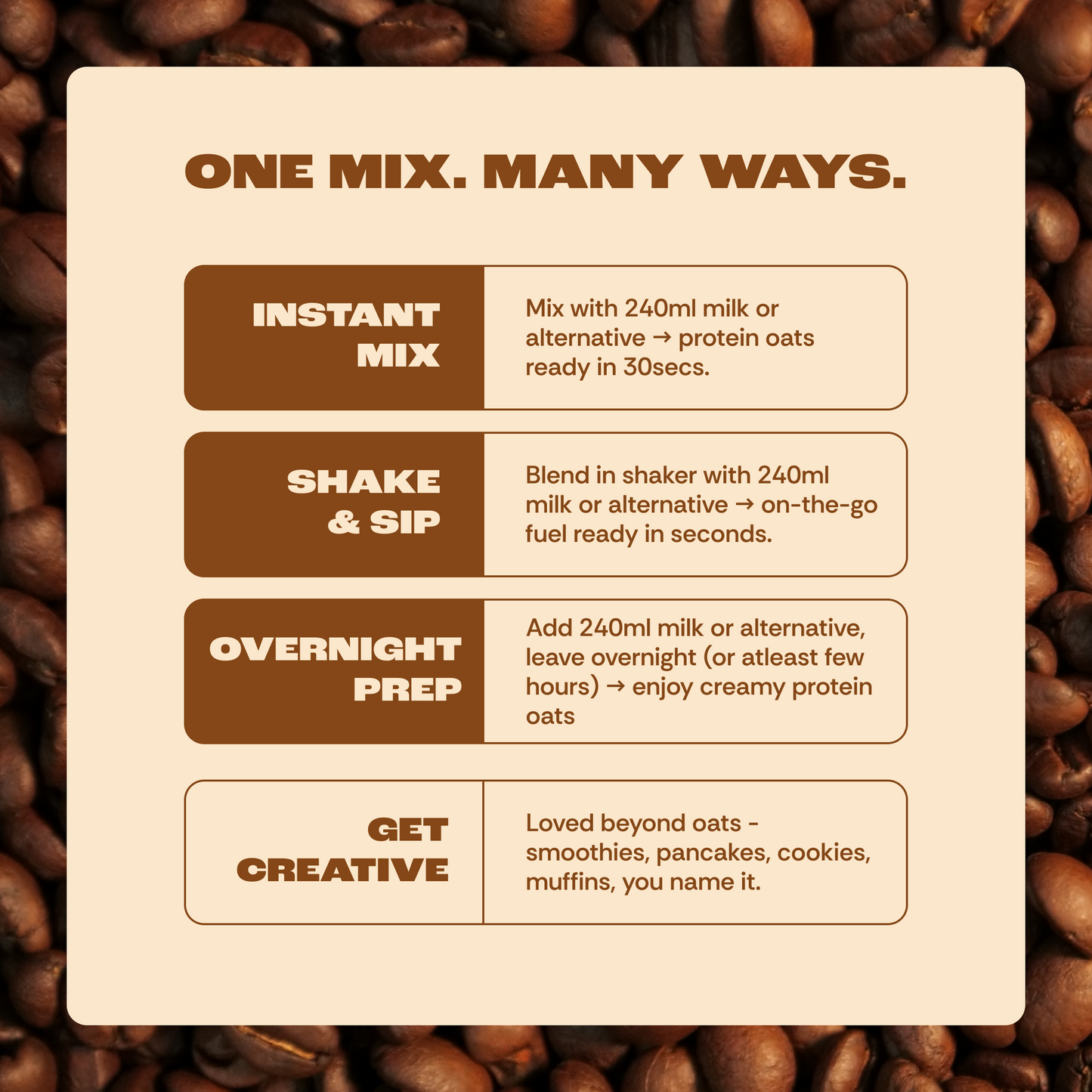 Mocha Marvel (PACK OF 7)
