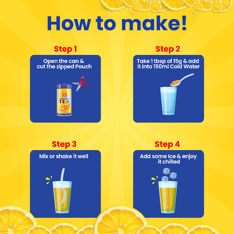 Zesty Lemon Iced Tea (Sugar-Free) | Refreshingly Tangy, Guilt-Free Hydration