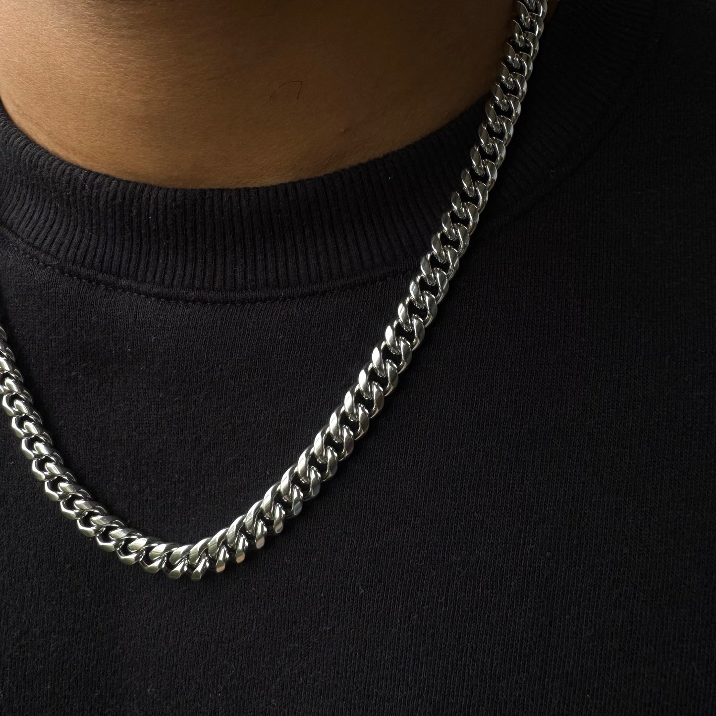 CUBAN CHAIN 8MM (SILVER)