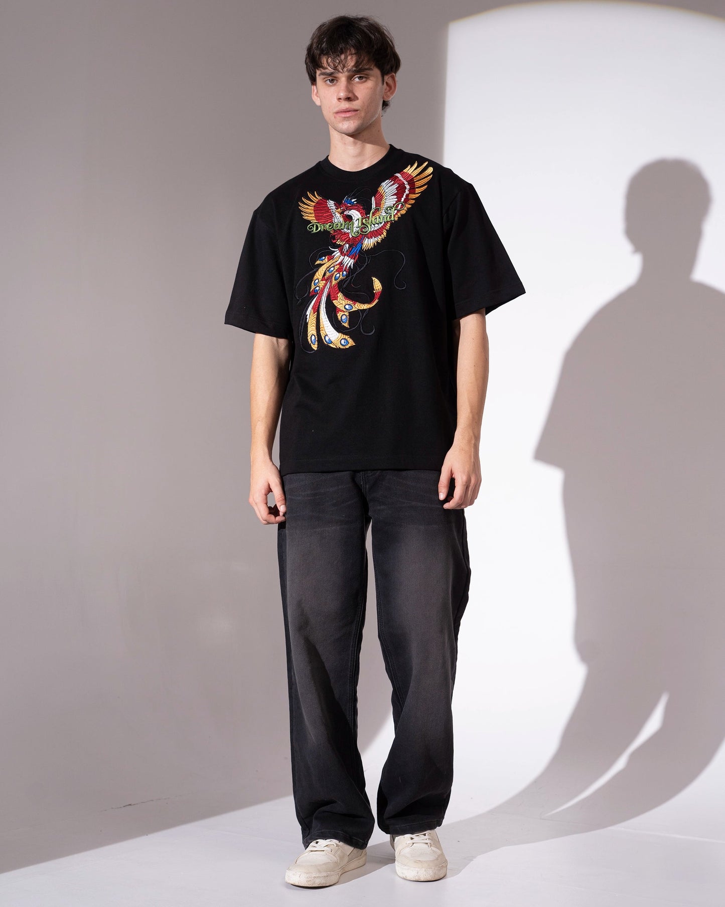 Dream Island PHOENIX CLASH T-SHIRT- BLACK