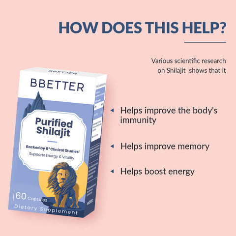BBETTER Purified Shilajit (1 Month Course)