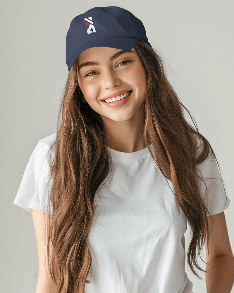 The Hustle Groove Co. Embroidery Logo Navy Blue Baseball Cap