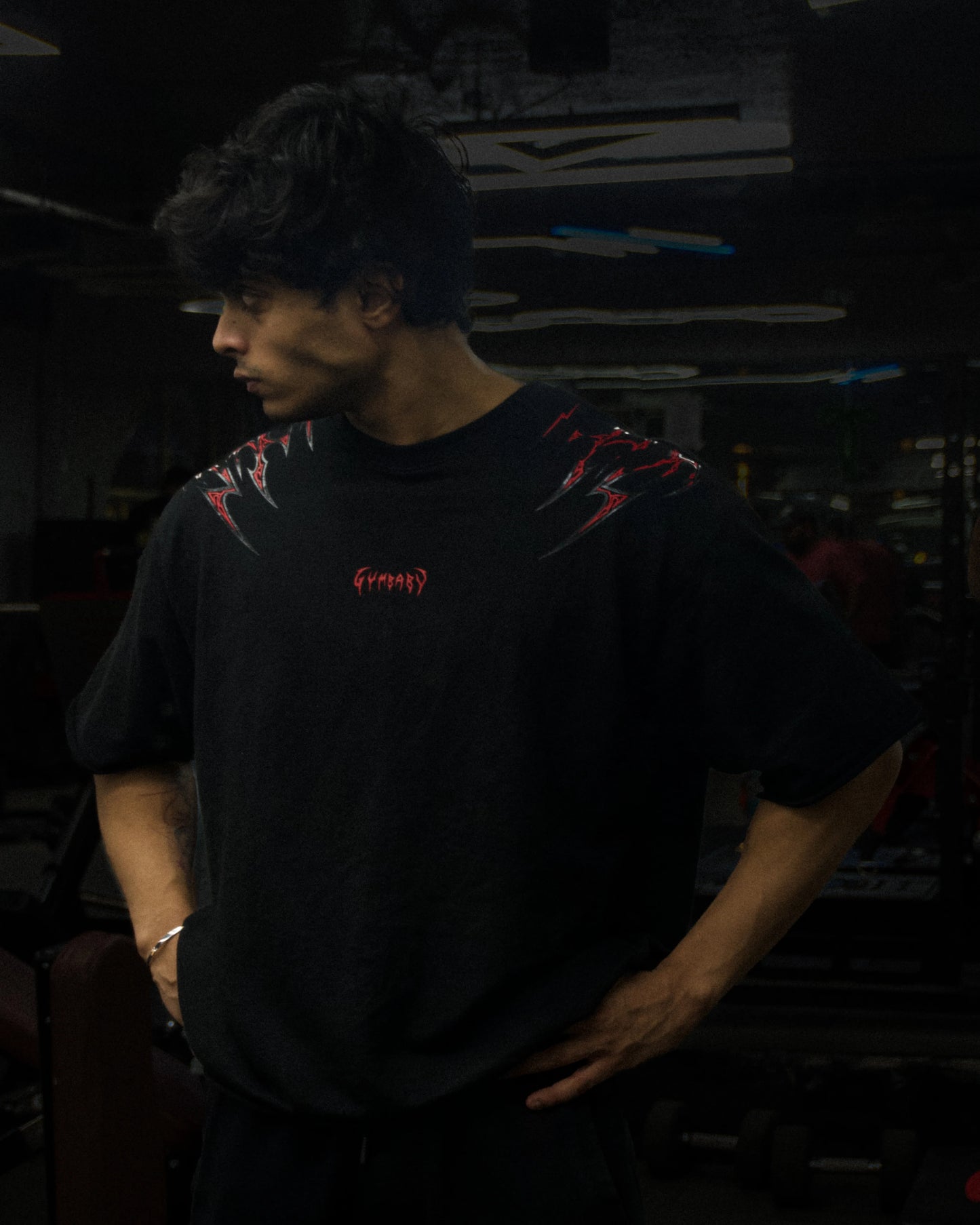 FeralWings Oversized Boxy Tee - Blood Red (Unisex)