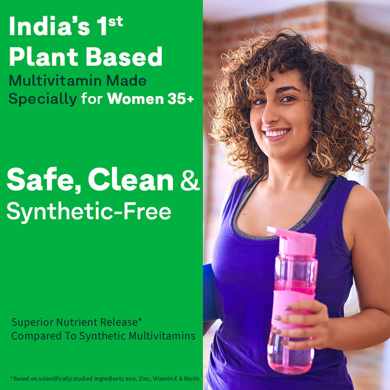 Oziva Plant Based Multivitamins for Women 35+ - 50 Tablets