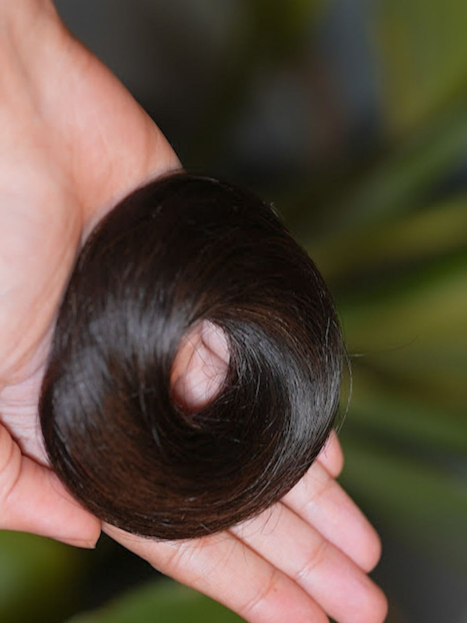 Nish Hair Human Hair Donut Scrunchies Natural Black