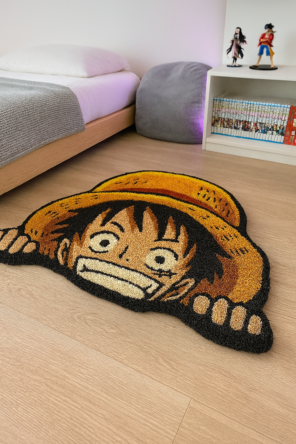 Luffy Peeking Hand-Tufted Rug