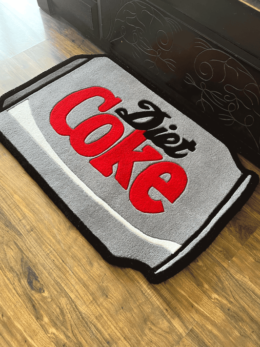 Diet Cola Can Hand Tufted Rug