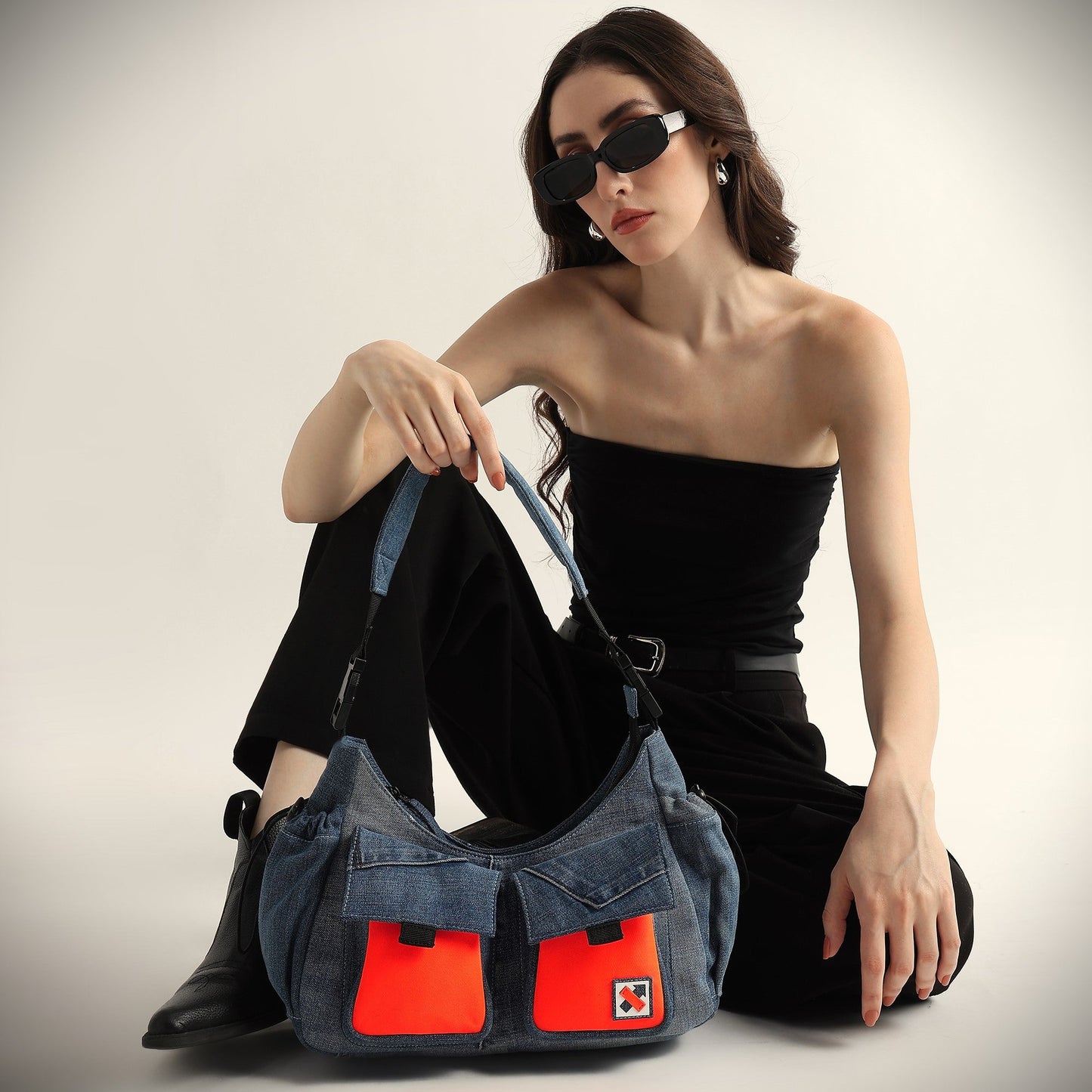 Strobe Dual Handle Bag - Denim - 10 Styles Available