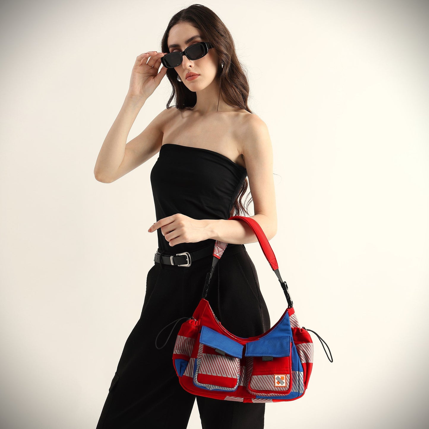 Strobe Dual Handle Bag - Red