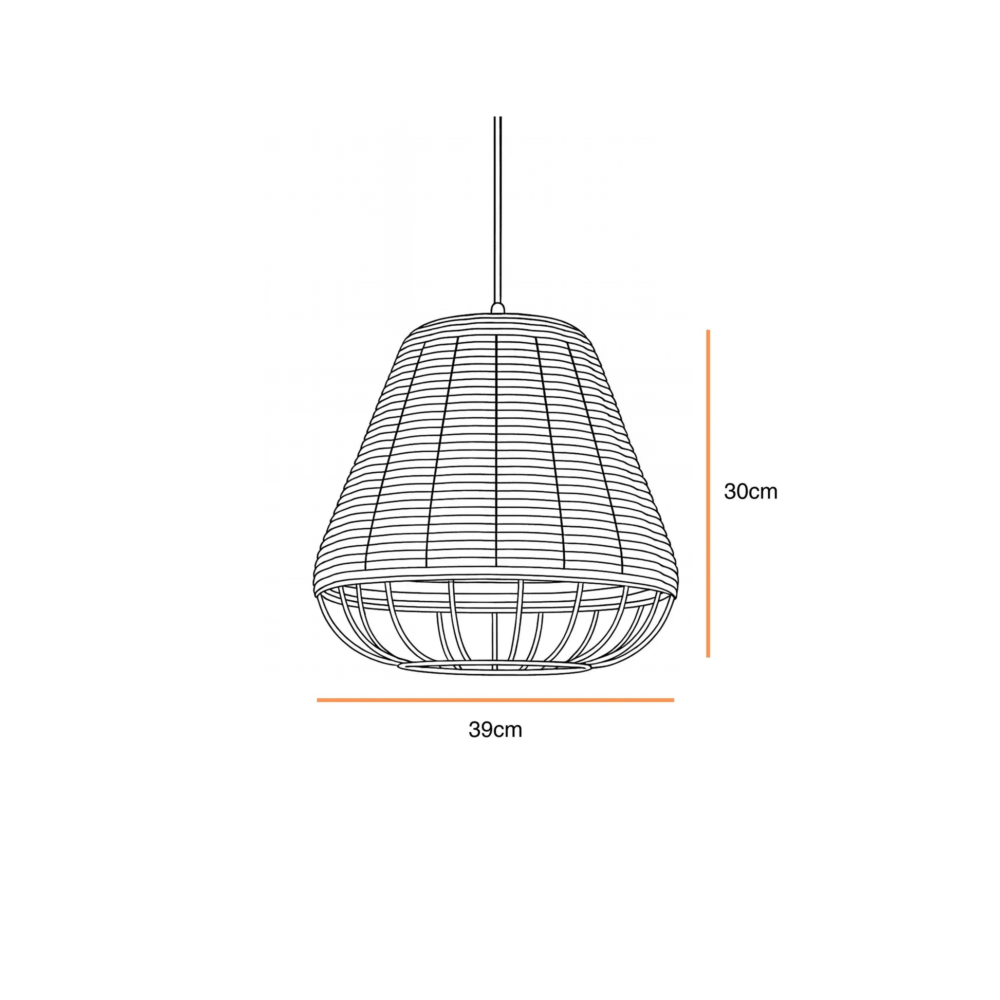 Meiji Tapered Dome Pendant Light