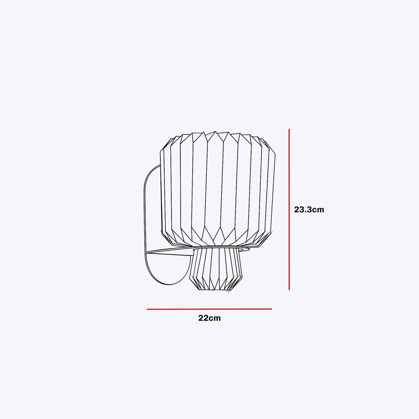 Lumi Fold Sconce Linen Wall Lamp