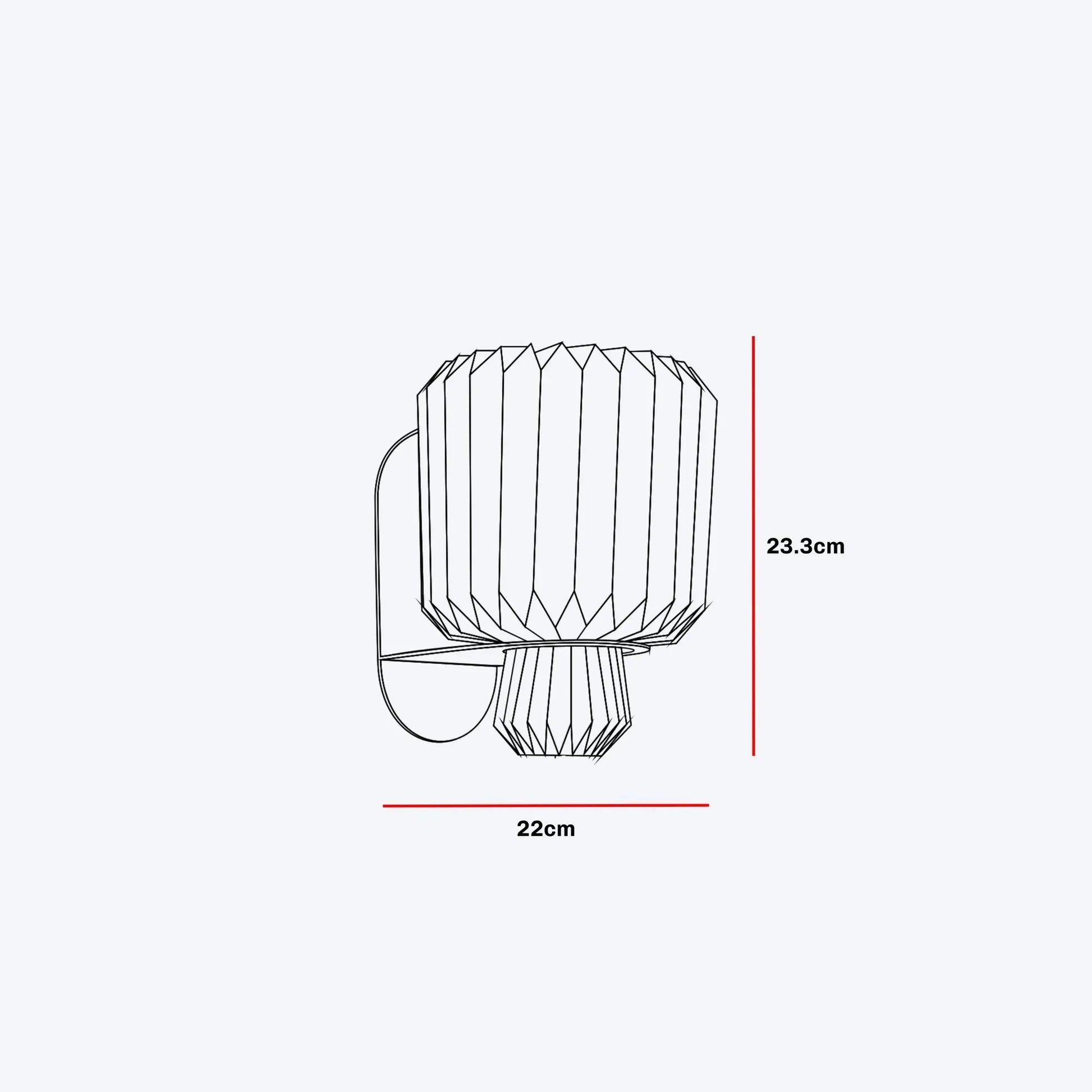 Lumi Fold Sconce Linen Wall Lamp