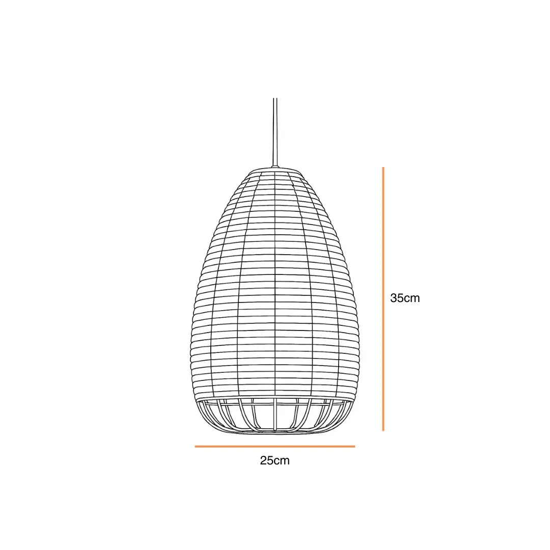 Teardrop Dome Pendant