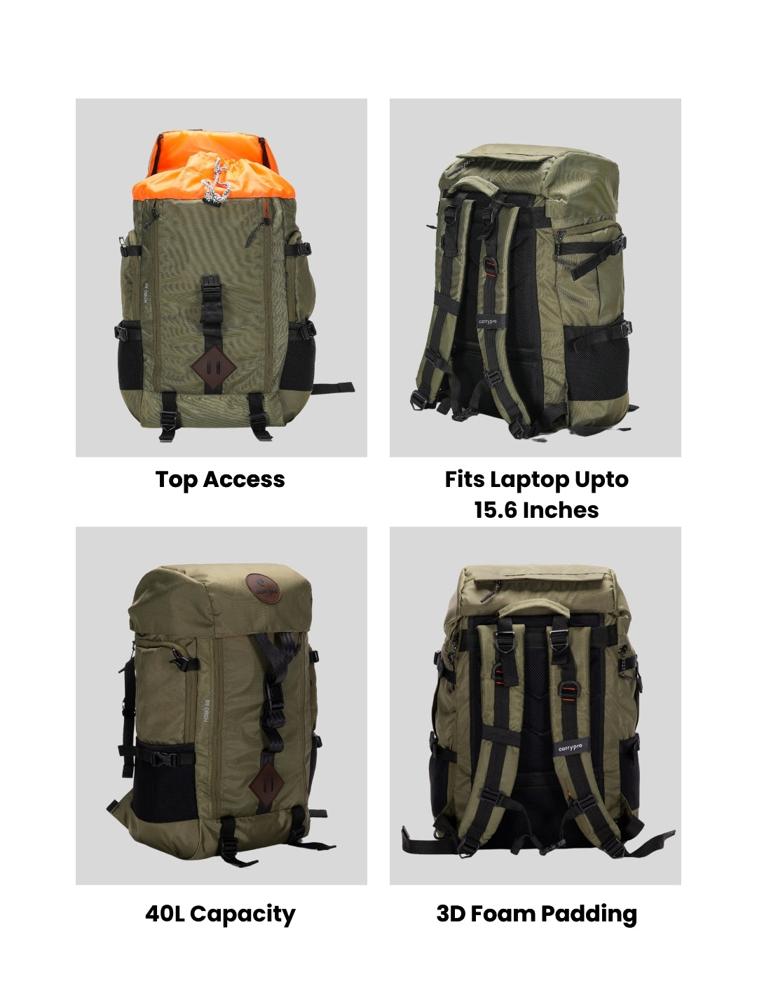 HOBO40 Functional Travel Backpack (40L)