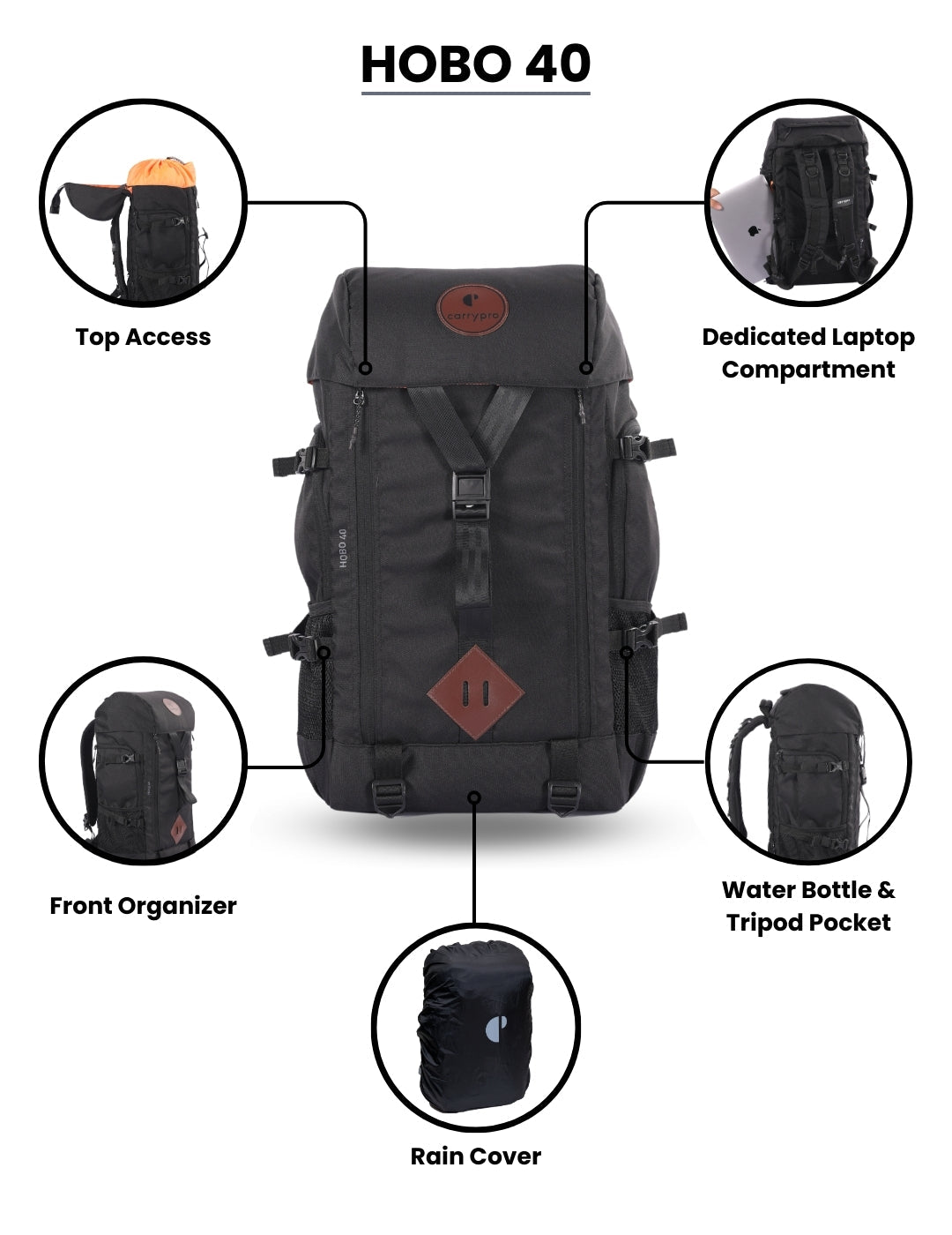 HOBO40 Functional Travel Backpack (40L)