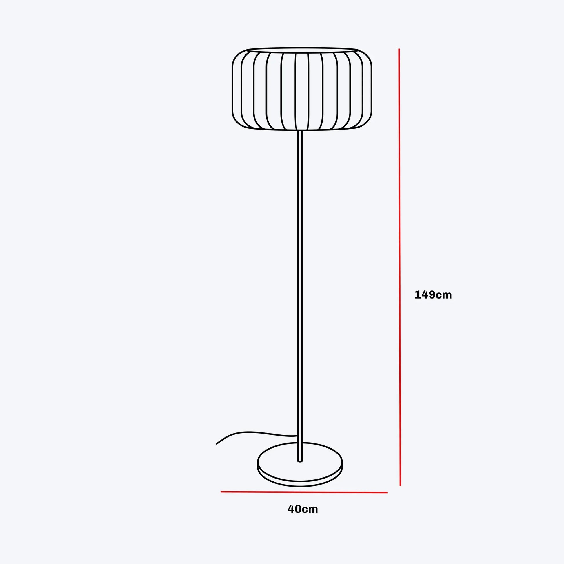Bird's Nest Rattan Floor Lamp
