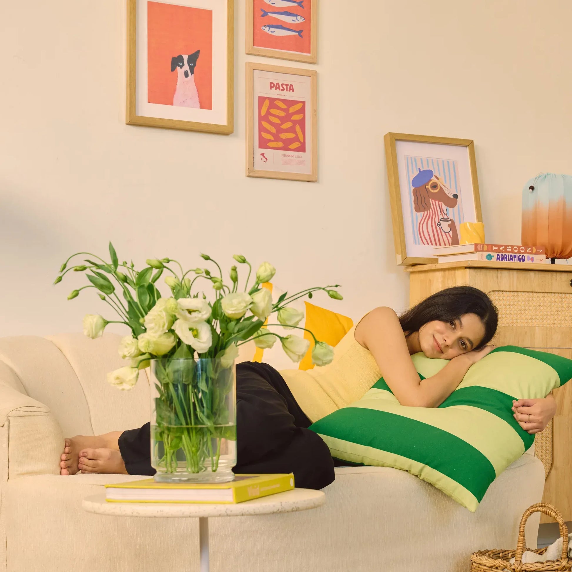 Colourways Cushion Cover (Matcha) With Filler