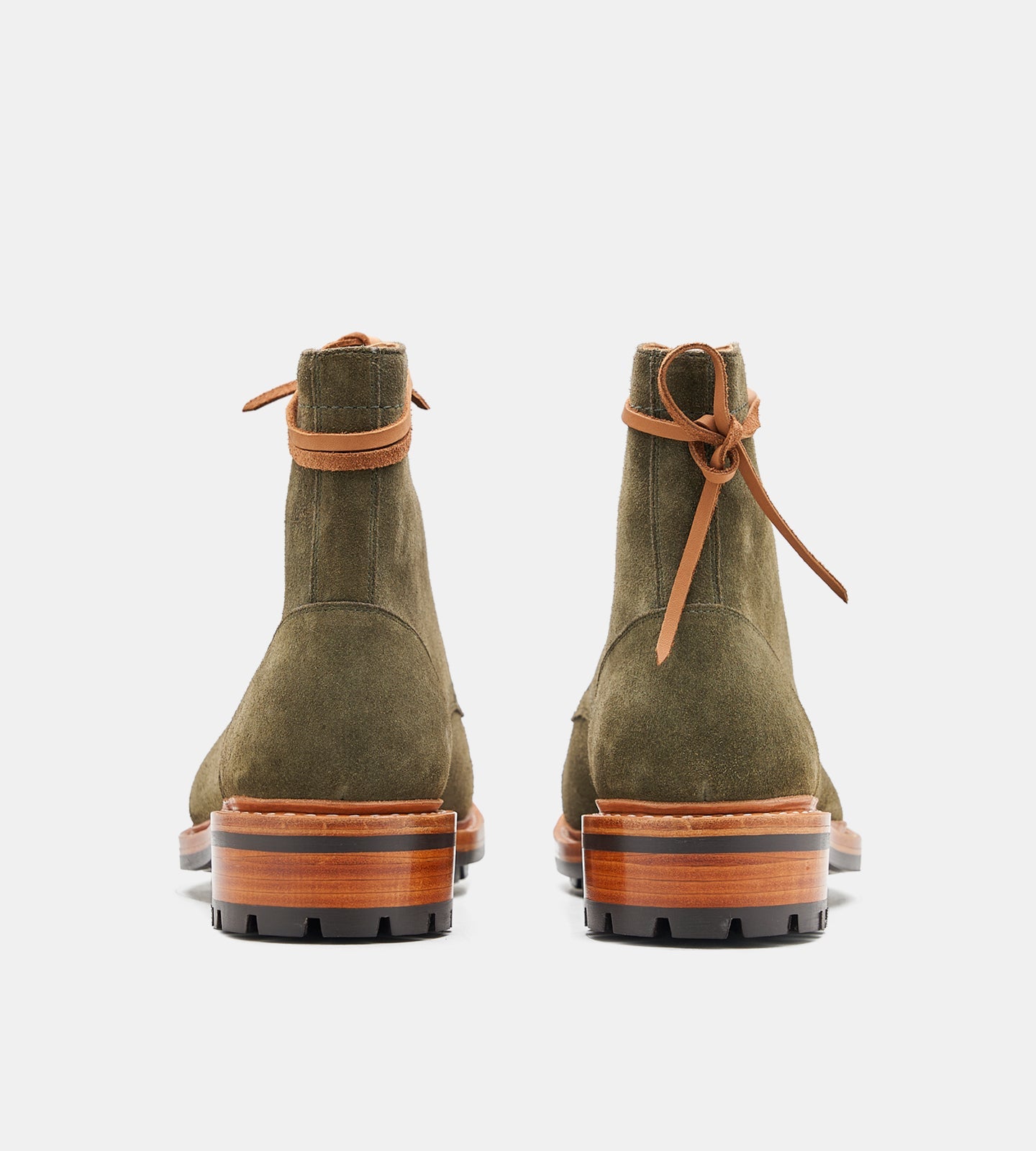 Goodyear Welted Olive Suede Captoe Boot