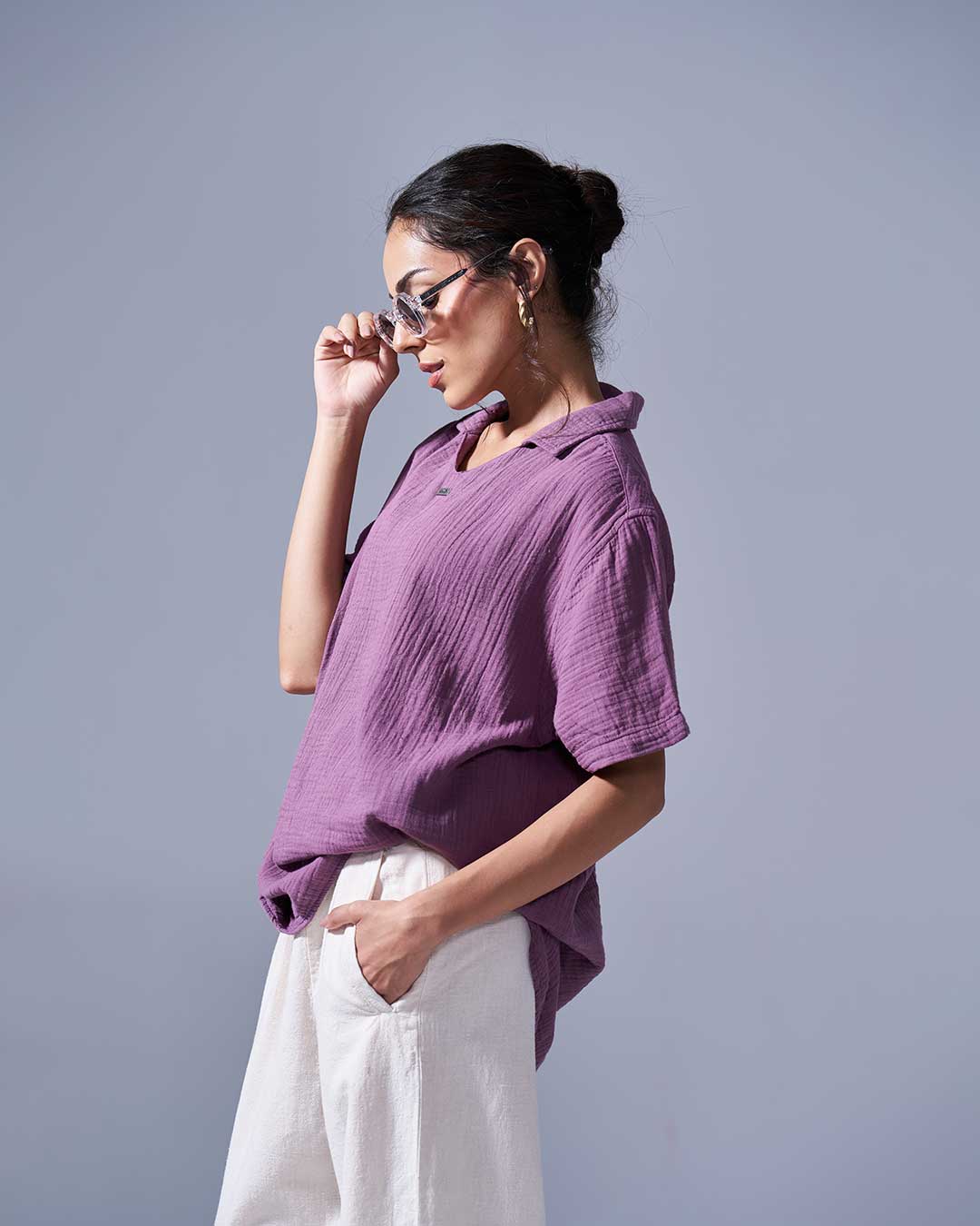 RWDY SOFT MUSLIN SHIRT | SLATE SHADOW