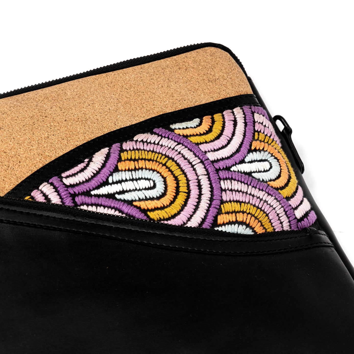 Acacia Vegan Leather Laptop Sleeve – Black
