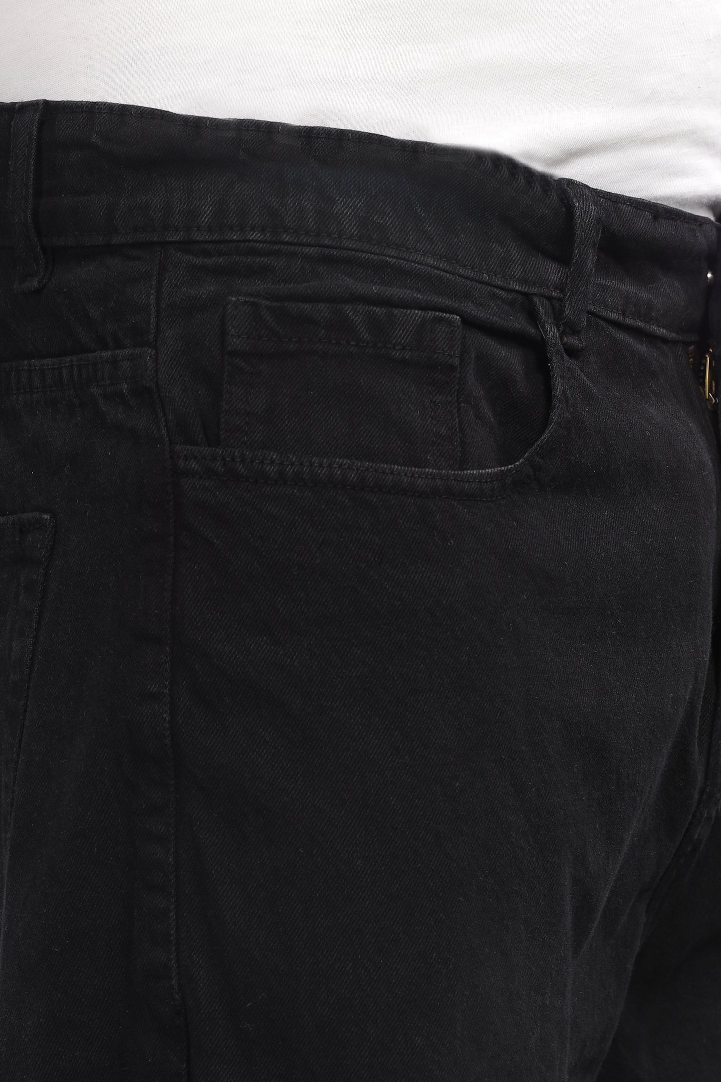 Plain Baggy Black Jeans