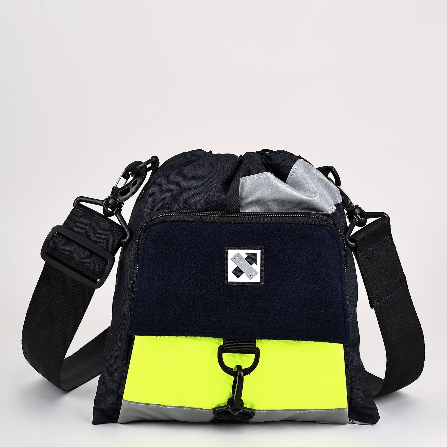 Strobe Drawstring Crossbody Bag - Navy - 29 Styles Available