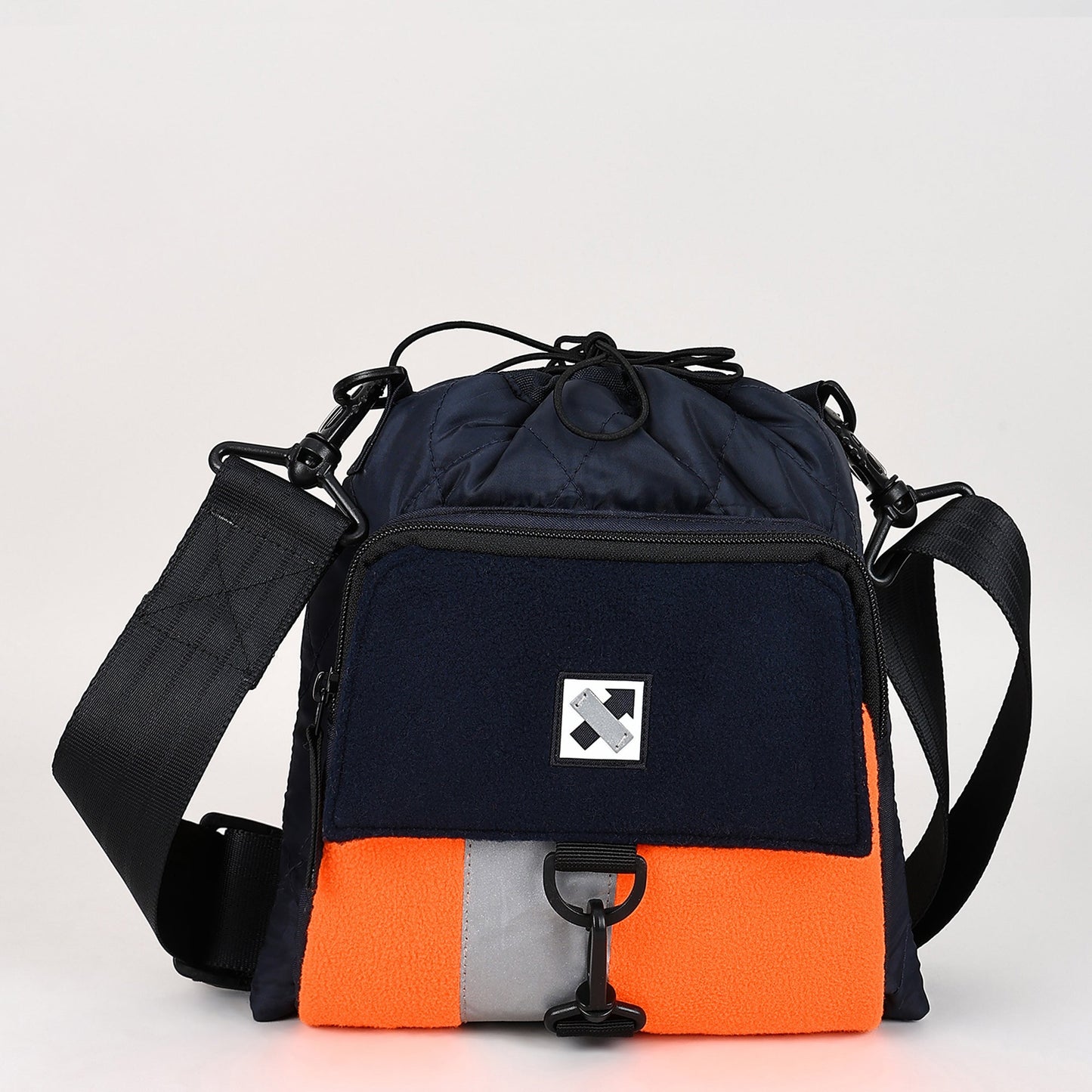 Strobe Drawstring Crossbody Bag - Navy - 29 Styles Available