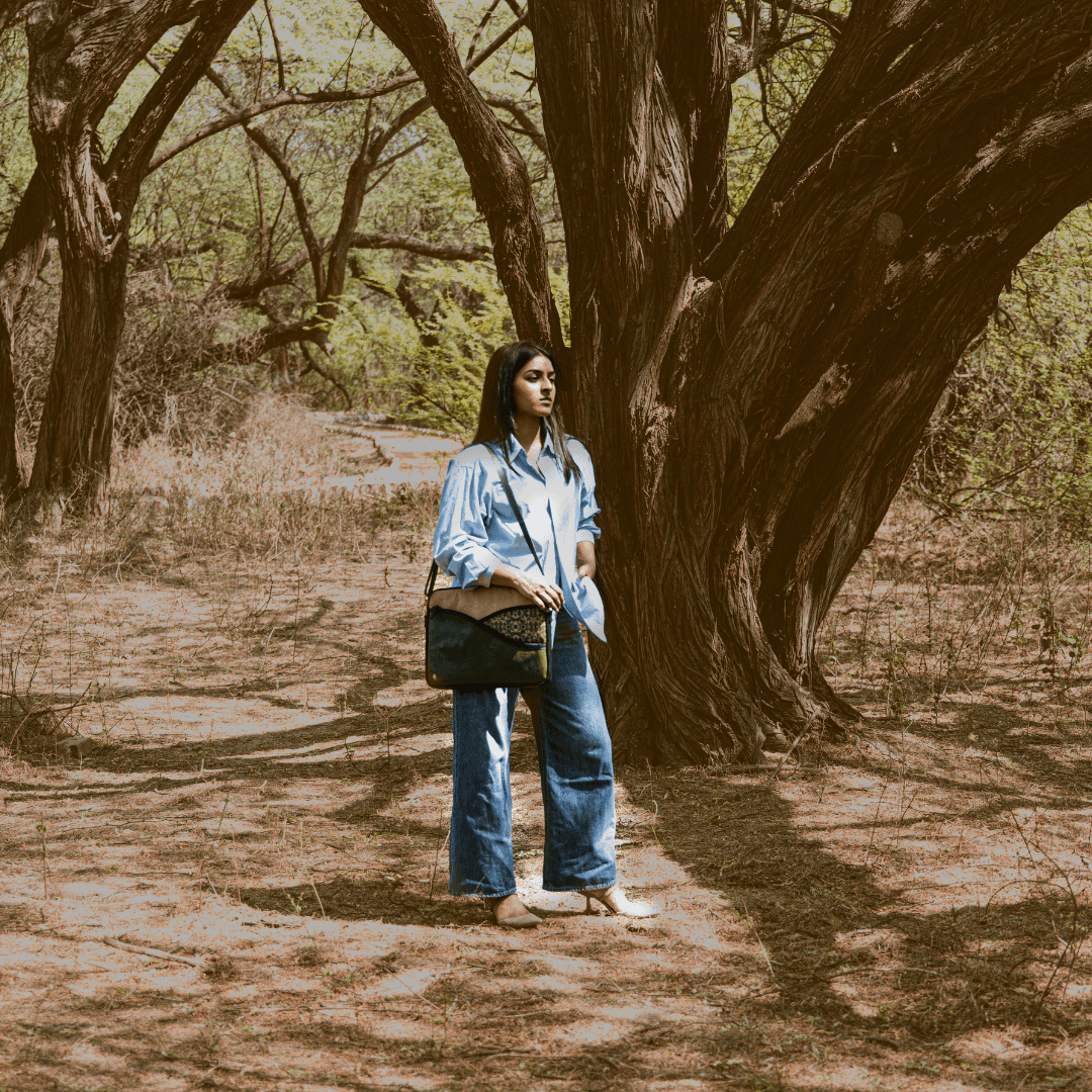 Acacia Vegan Leather Laptop Sleeve - Olive