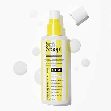Sunscoop Hydrating Fluid Sunscreen for Face and Body | SPF 60, PA++++ (125ml)