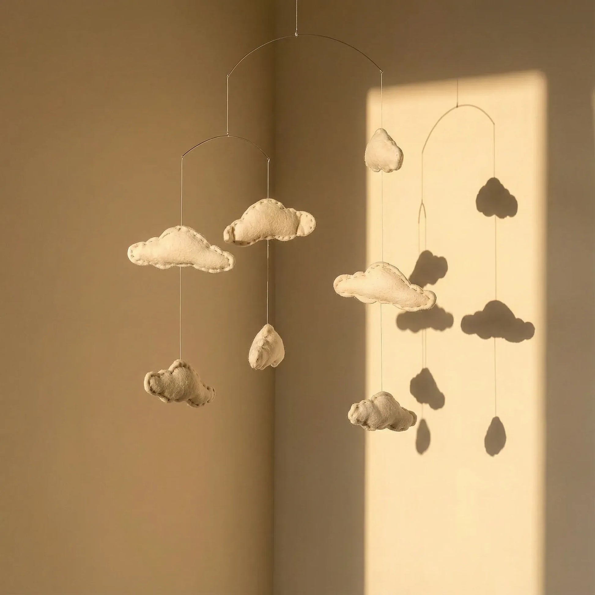 Felt Ornaments Hanging Mobile Cloud
