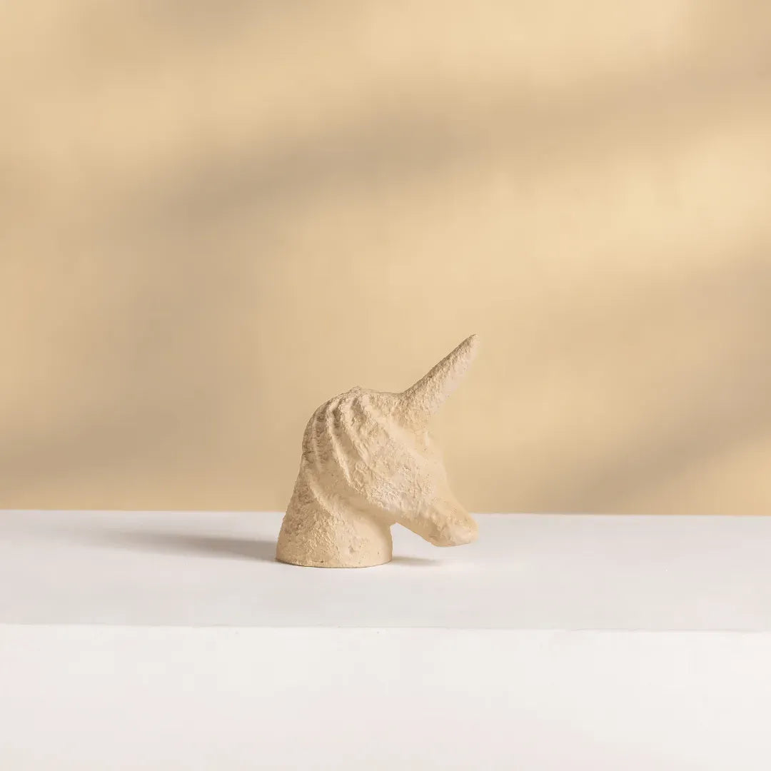 Unicorn Figurine in Beige