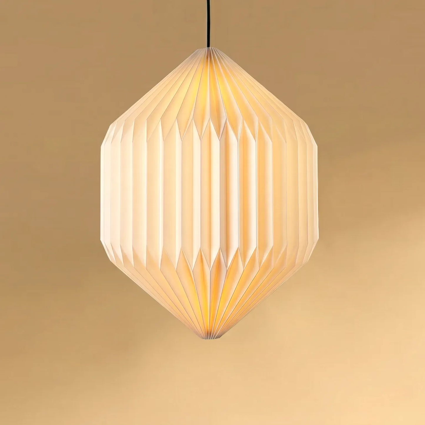 Oblong Origami Pendant Lamp