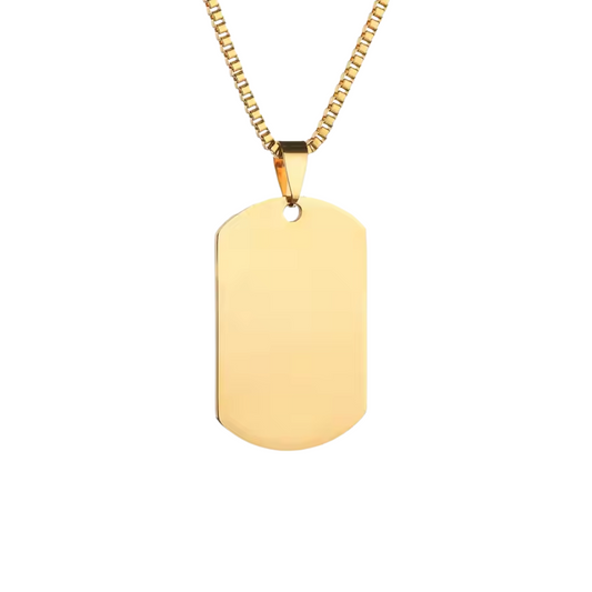 DOG TAG CHAIN (GOLD)