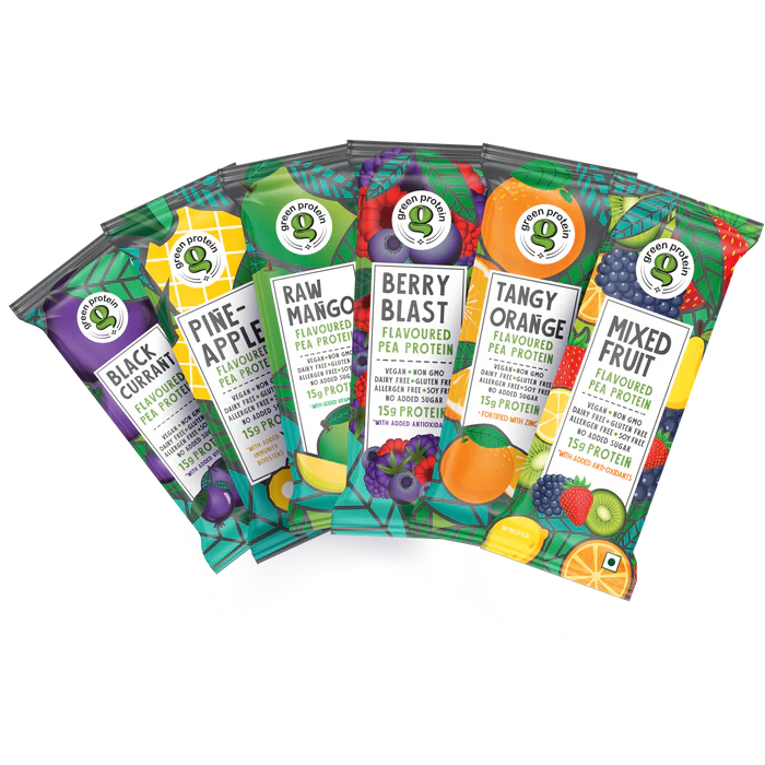 Regular Assorted Sachets 15g Plant Protein - Pack of 12