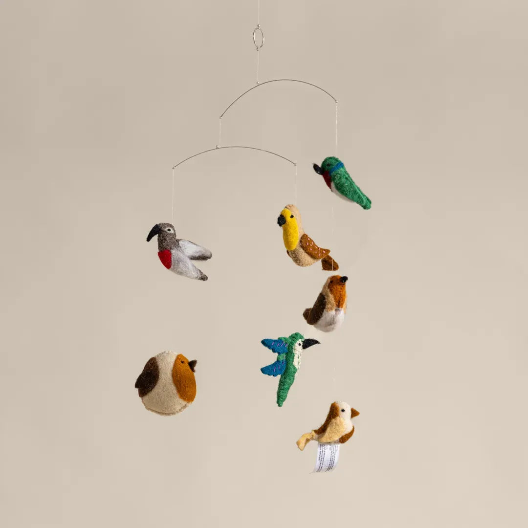 Felt Ornaments Hanging Mobile Birds