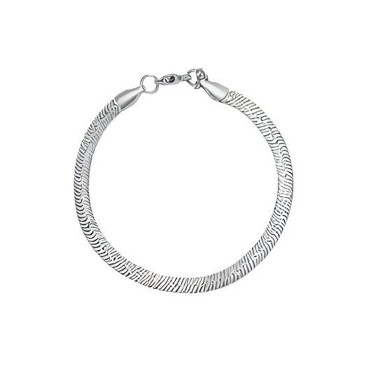 FLAT SNAKE Bracelet (SILVER)